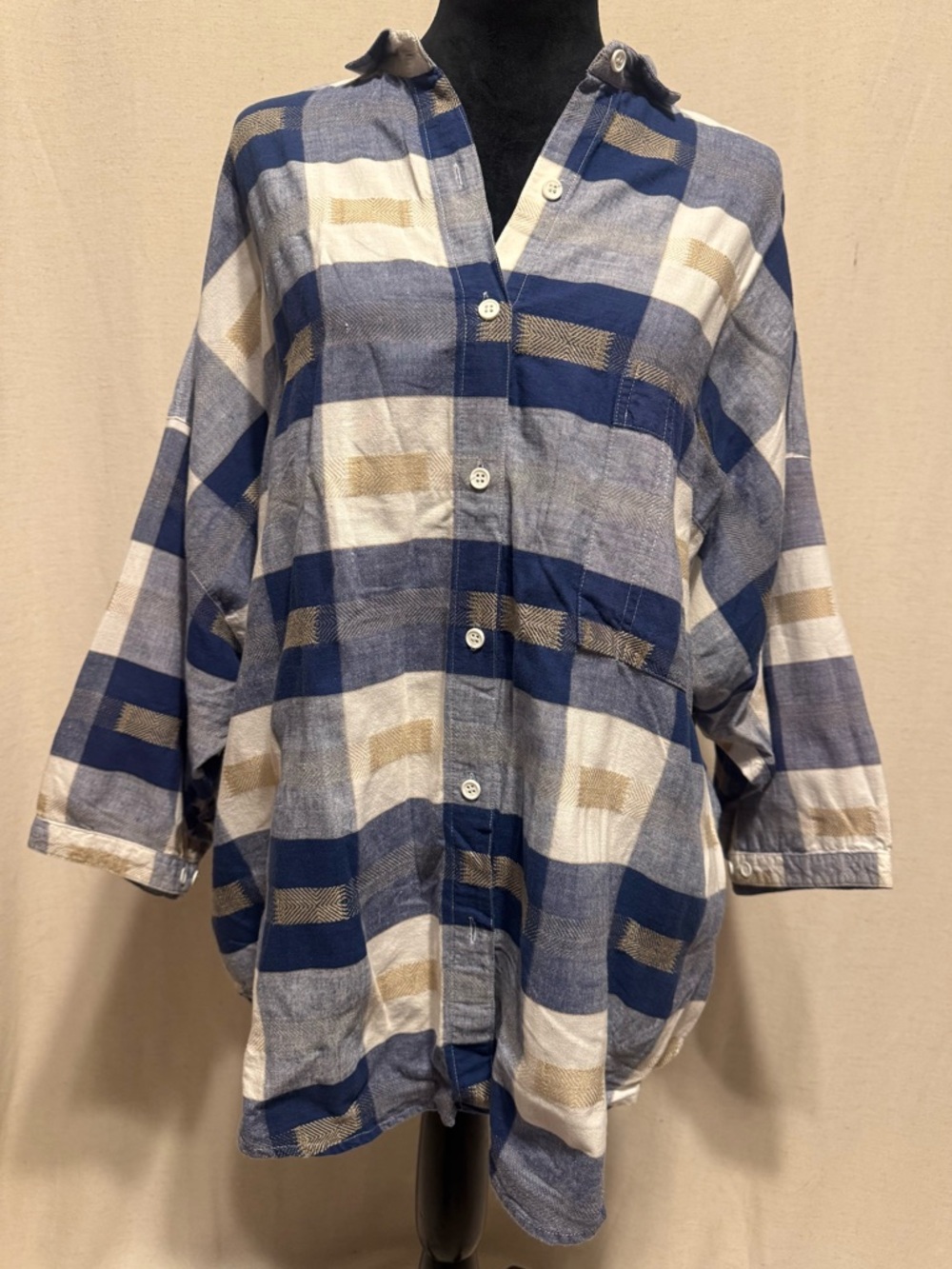 Vintage 1989 A2loo Angelique Imports Plaid Shirt 18/20